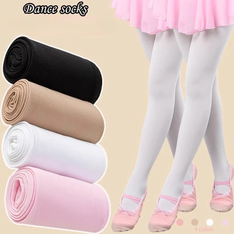 Children's Jumpsuit Socks Girl Dancing Stockings Special Bottom Socks for Dance Performances High Elasticity