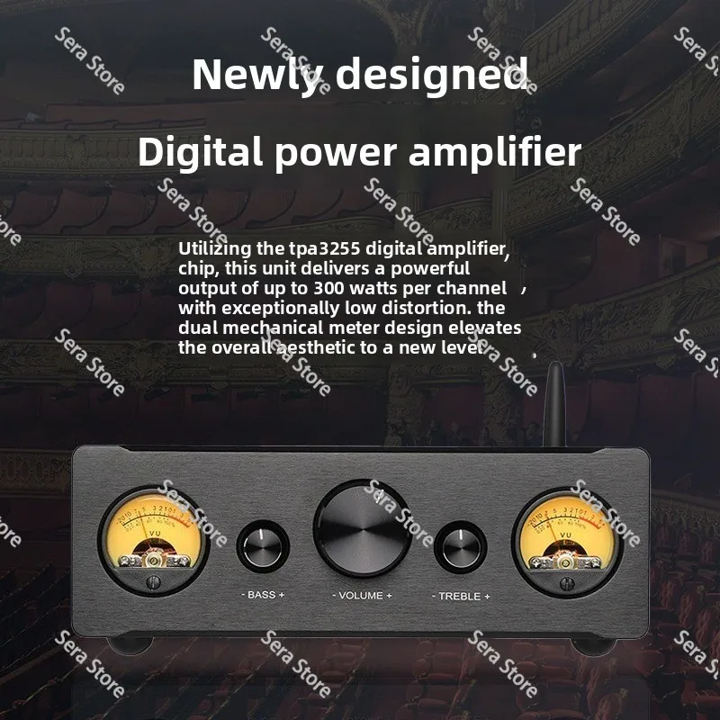 D325X high-power TPA3255 dual-channel balanced digital pass-through remote amplifier with Bluetooth 5.4 decoding LDAC