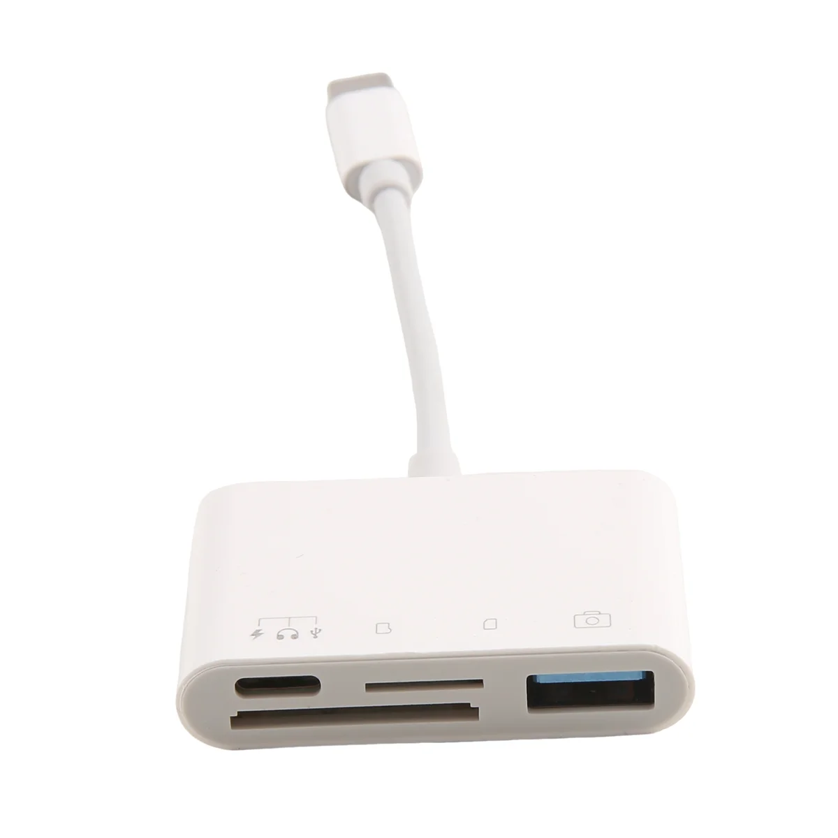 Upgraded Type-C Interface Card Reader 4-In-1 4-Port Universal Card Reader