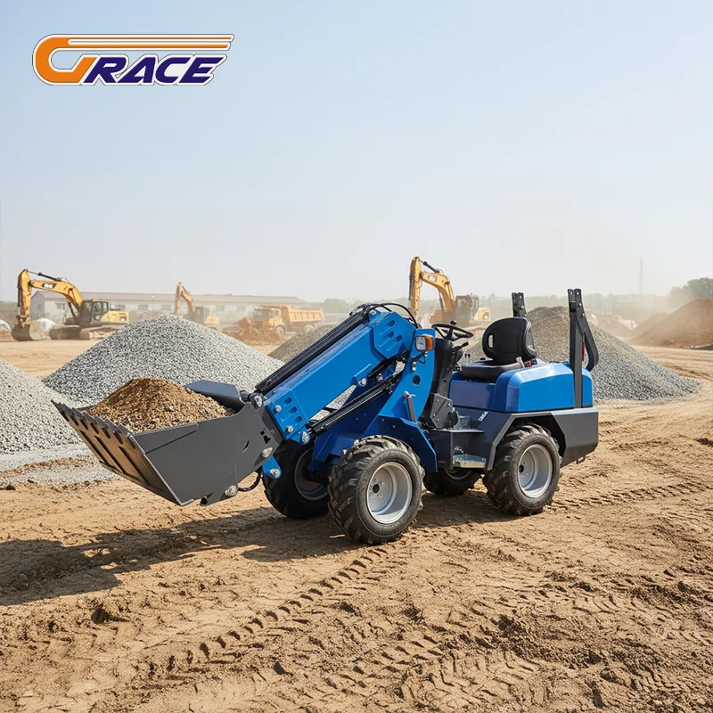 1 Ton Wheel Loader EPA Certified Mini Loader Farm Use High Efficiency Factory Direct Supply