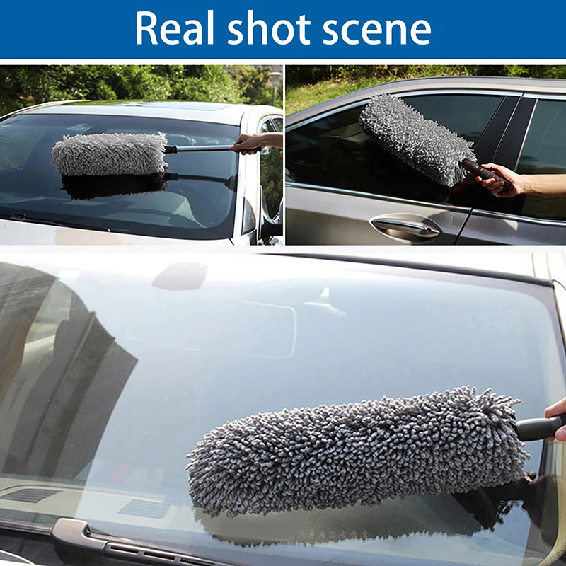 

Цельный автомобильный очиститель от пыли для полировки грязи, мягкий очиститель из микрофибры, универсальная автомобильная щетка для пыли, инструмент для мытья пыли