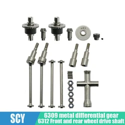 Metal Differential And Drive Shaft Set For SCY 16101 16102 16103 16201 Pro 1/16 Brushless RC Car Upgrades Parts 144001