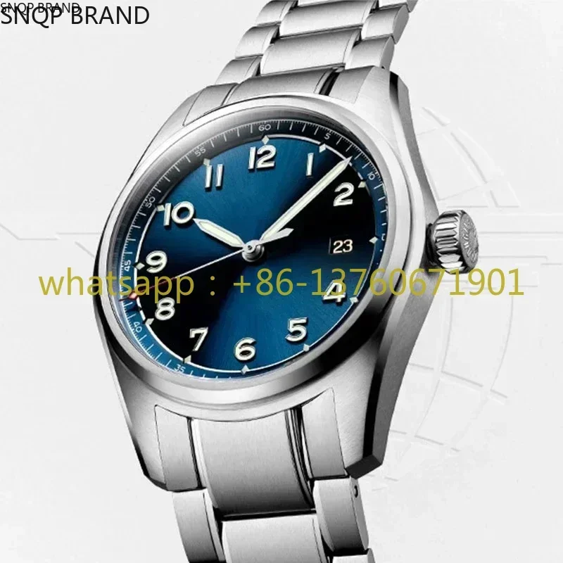 New Pioneer Automatic Mechanical Watch Mens Blue Reloj Hombre