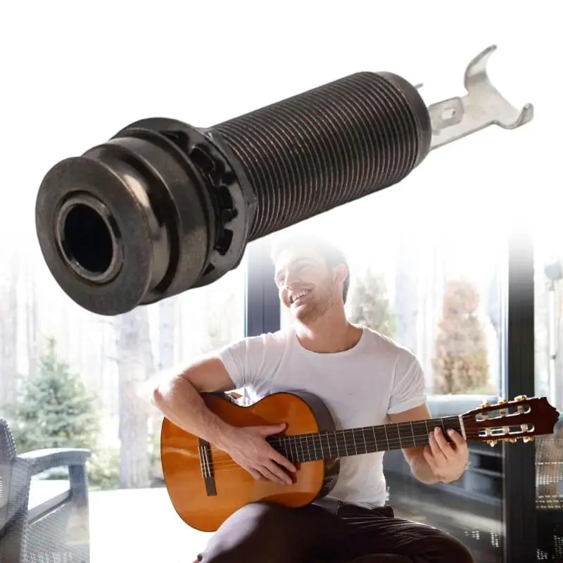 652F Durability Metal Guitar Output Jacks with 4 Poles Terminal Multiple Connection Stereo for Instrument Upgrades