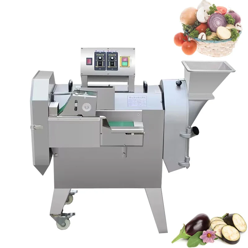 Energy-Saving Efficient Vegetable Cutting Machine Cucumber Potato Fruit Leafy Vegetables Slicer Shredder Chopper Machine