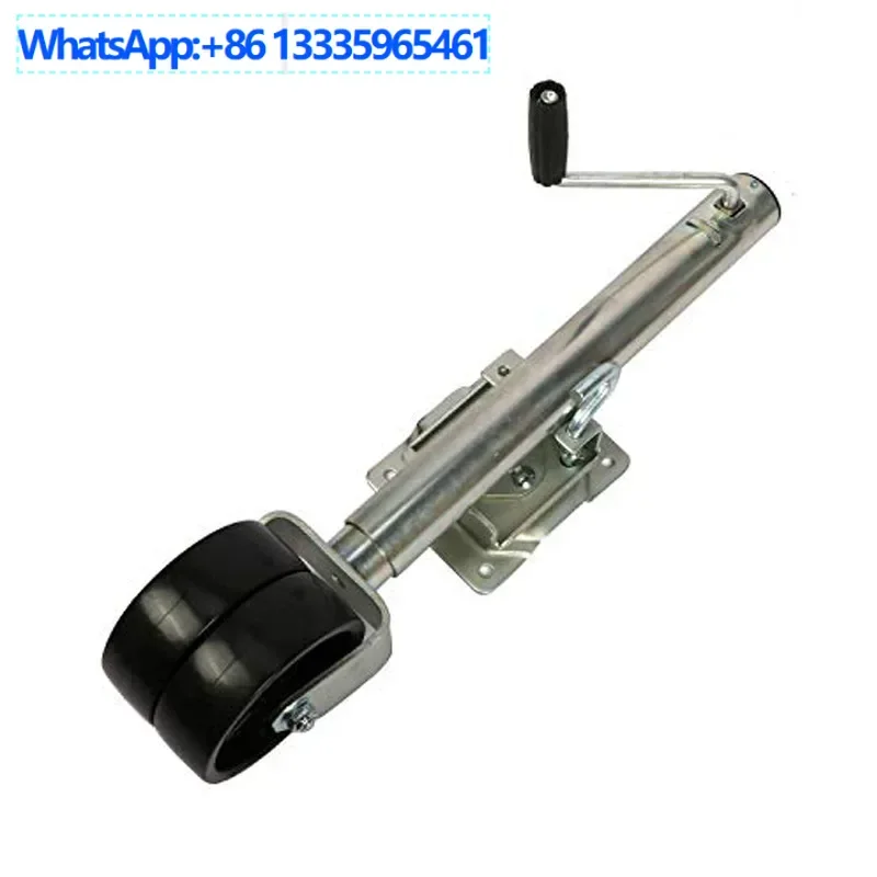 

Yacht Trailer RV Jacks Double Wheel Hand Guided Parking Support Frame Stabilized Outlet Connectors 1500 lbs