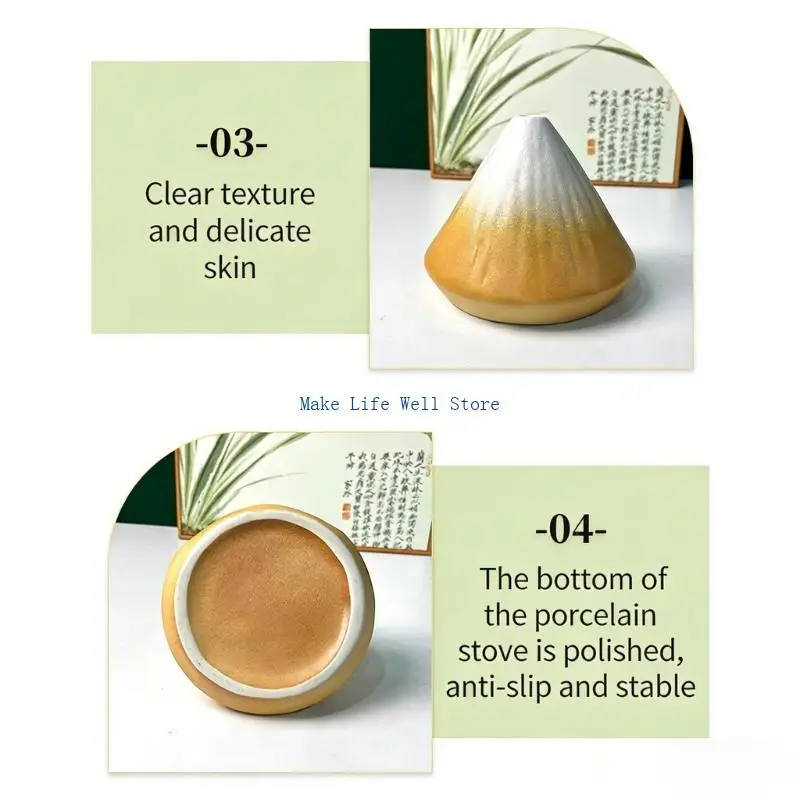  High Quality earthenware Heating Base For Essential Extracts And Herbal Cleansing Suitable For Lounges And Tea lodgings