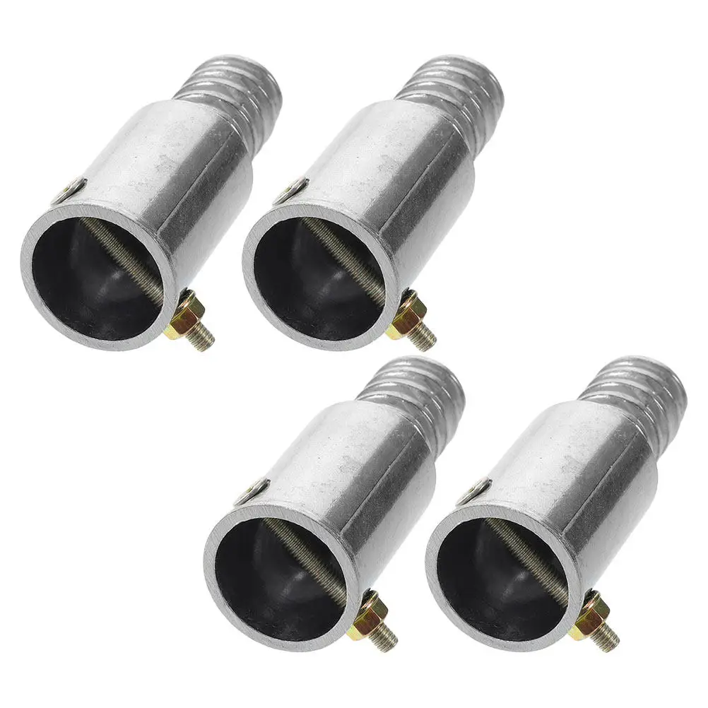 2Set Aluminum Alloy Threaded Pole Connector Tips 22Mm for Broom Mop Brush Handle Repair Upgrade Compatible