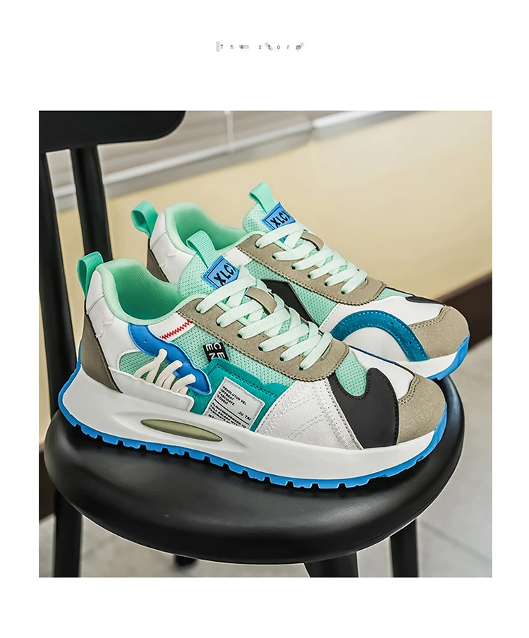 Herren-Freizeitsneaker, leicht, atmungsaktiv, strapazierfähig, modisch, vielseitig einsetzbar für Outdoor-Sport, Campus und Stadt. – Detail 16