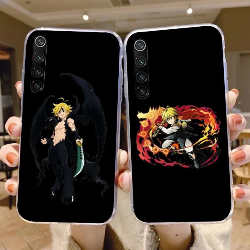 Meliodas Anime Phone Case For Xiaomi 12 11T 10 9 Redmi Note 11 10 10S Pro 9 9A 8 Transparent Cover