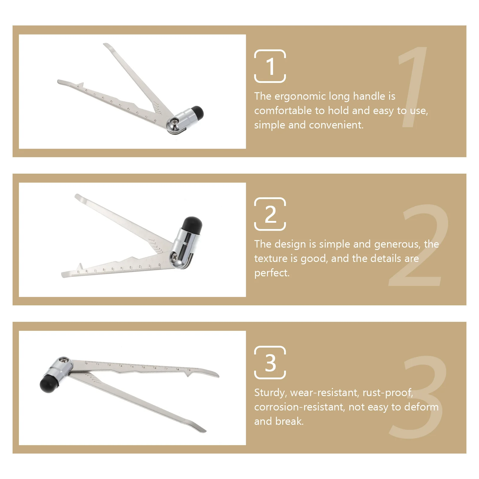 

1Pcs Neurological Reflex Hammer Round Plexor Durable Stainless Steel Percussion Hammer for Joint Nerve Reflex Diagnostics