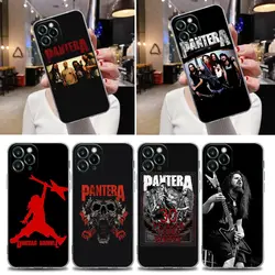 Clear Case For iPhone 16 15 14 13 12 11 Pro Max Mini Xs XR 8 Plus Dimebag Pantera Rock Band Darrell Cover For iphone 16 Pro Case