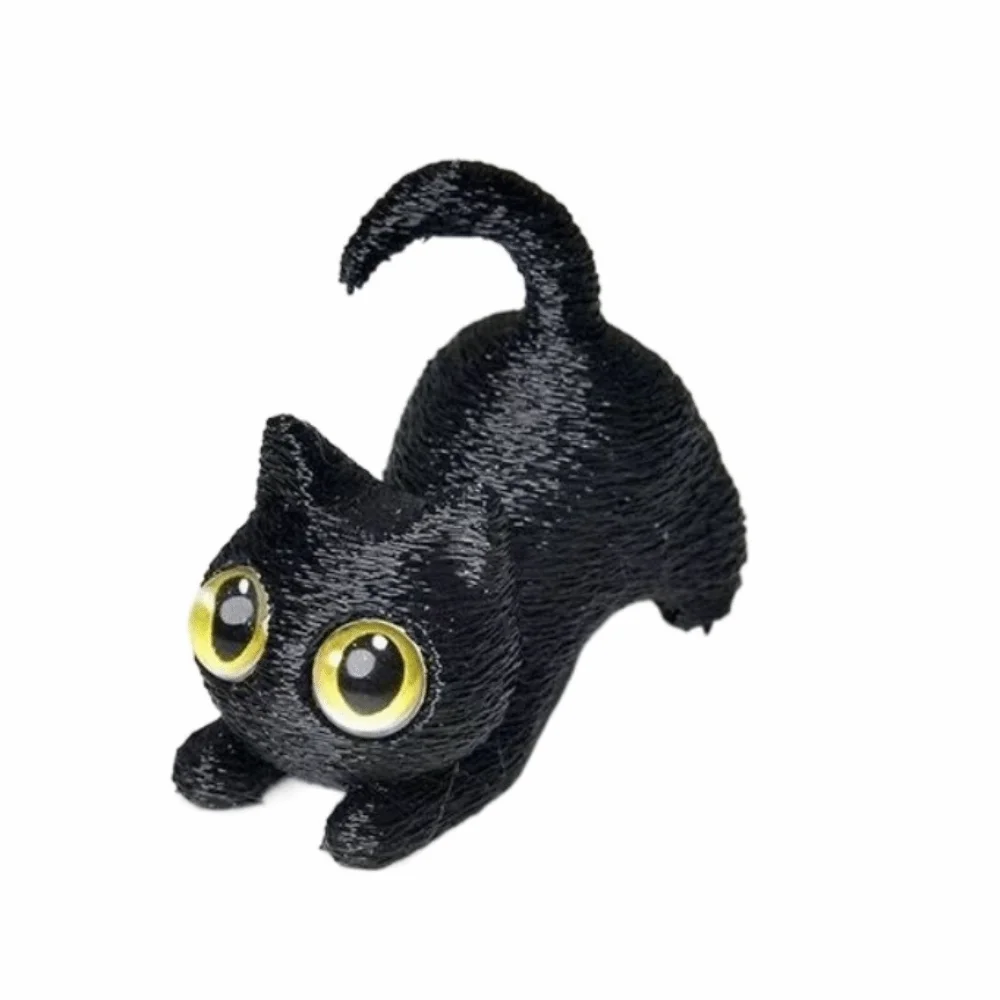 Figurka Kota Halloween Anime PLA, Model Ręcznie Robiony, Drukowany w 3D, Figurki Kotów, Ozdoba Dekoracyjna, Kociak, Mikro Krajobraz, Rękodzieło