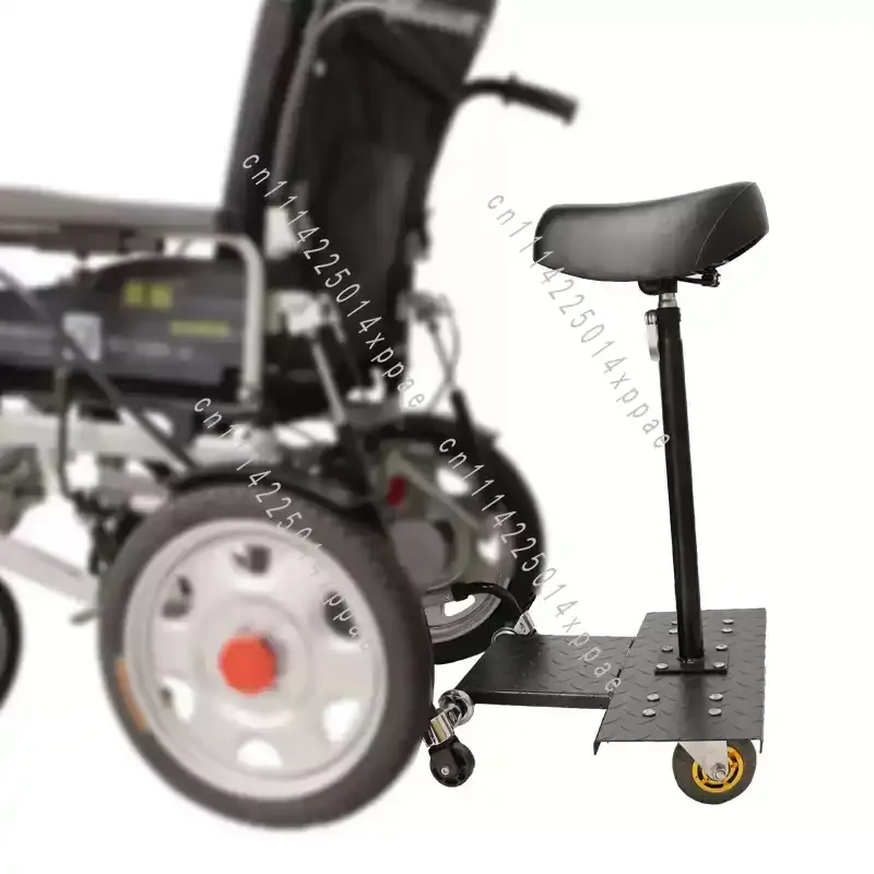 Electric Wheelchair Rear Manned Device Pedal Seat, Double Rear Seat Does Not Contain Wheelchair