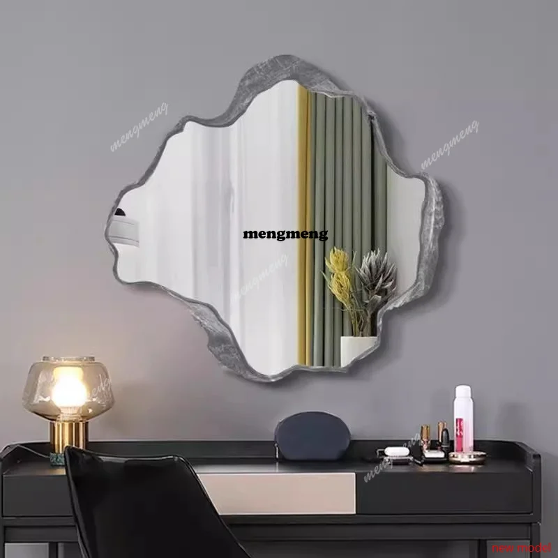 AB03Hand Mirror Decor Home Setup Decoration Beauty Salons Floor Mirrors Full Body Wall Color Changing Mirror Small Wand Spiegel