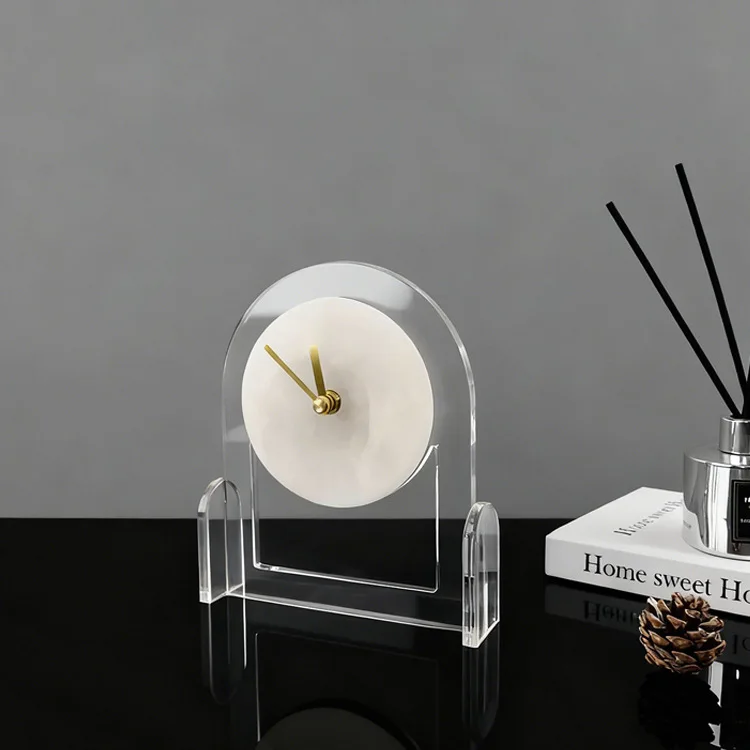 

Современная простая акриловая подставка для часов, модель для комнаты, прикроватной тумбочки, тумбы под телевизор, домашнего декора, украшение для рабочего стола.