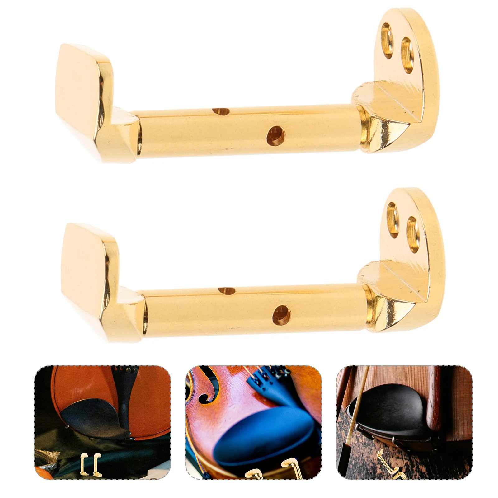 

2Pcs Professional Violin Chin Rest Screws Durable Texture Suitable All Skill Levels Violin Chin Rest Screws Viola Clamp Screw