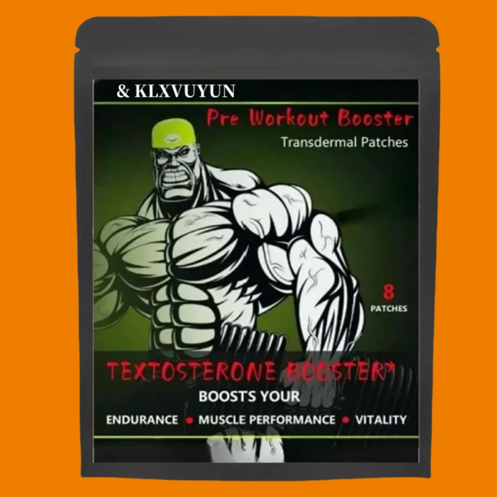 Pre Workout Booster Pump Testo Muscle Building Extremely Fast. Transdermal Patches. Patches Made In Usa