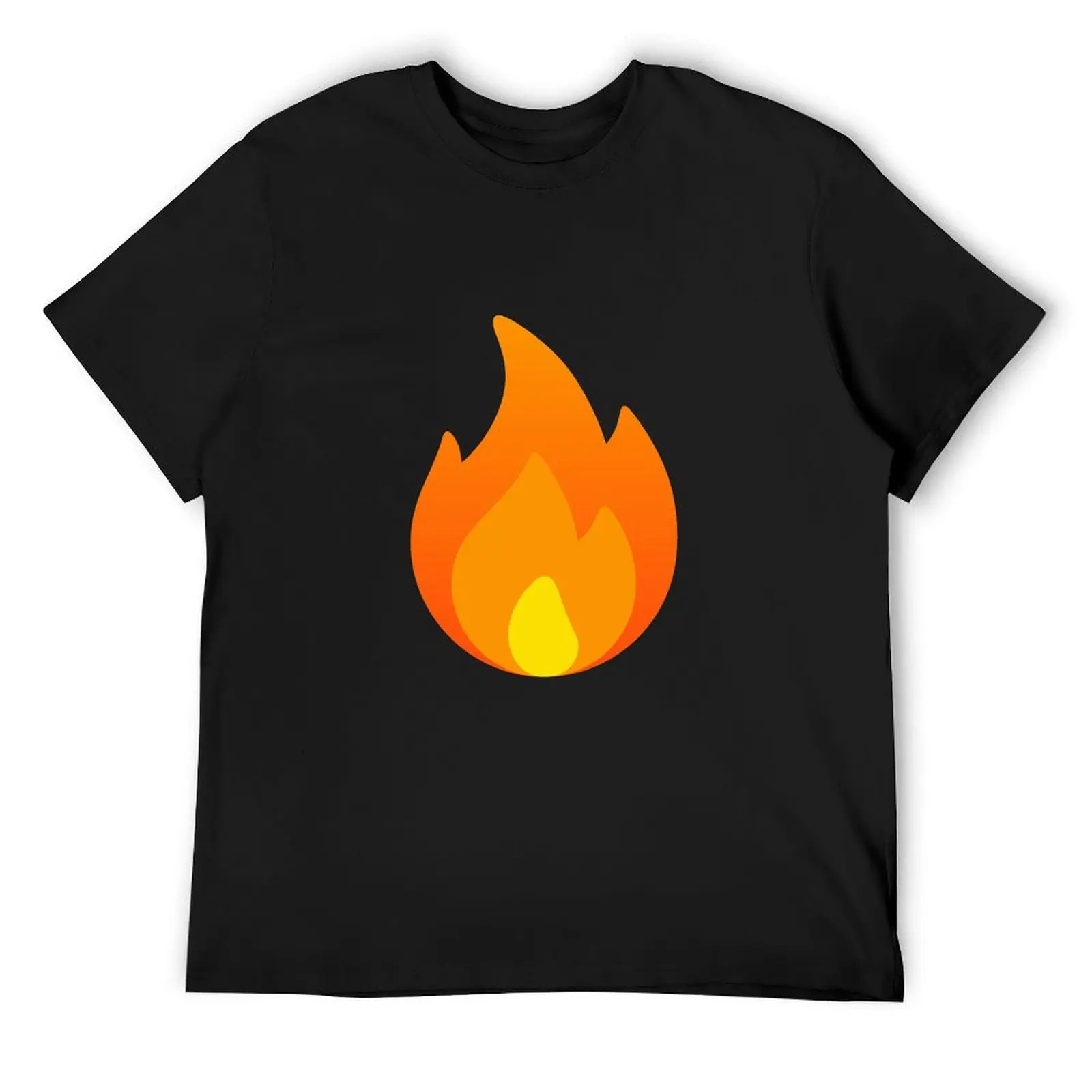 

Fire Logo T-Shirt street wear oversized graphic tee anime t shirts mens graphic t-shirts hip hop