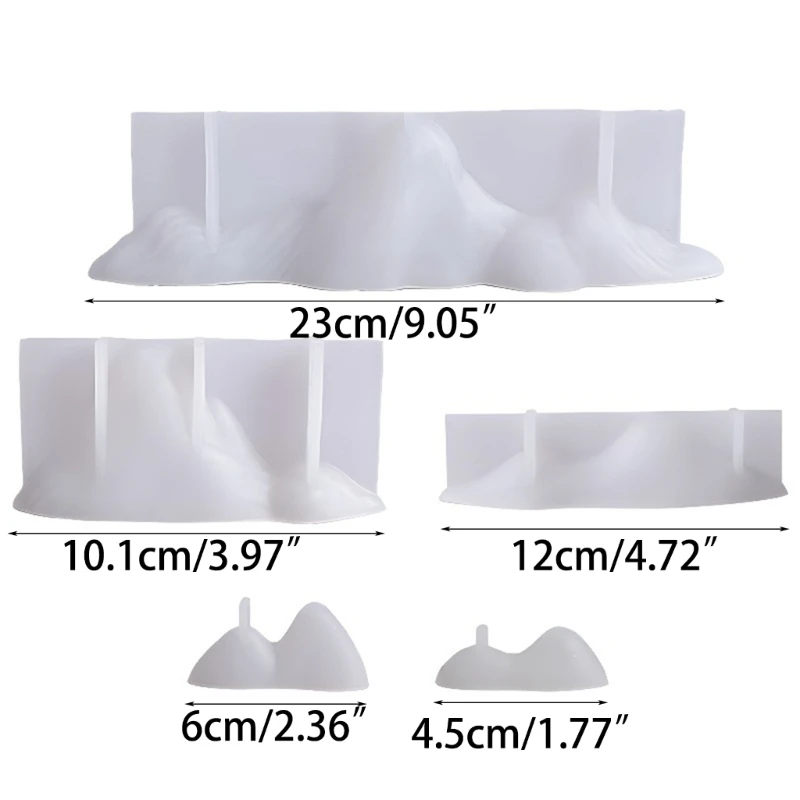 Silicone Mountain Molds Make Your Own Ice Chocolate or Soybean Wax Candles