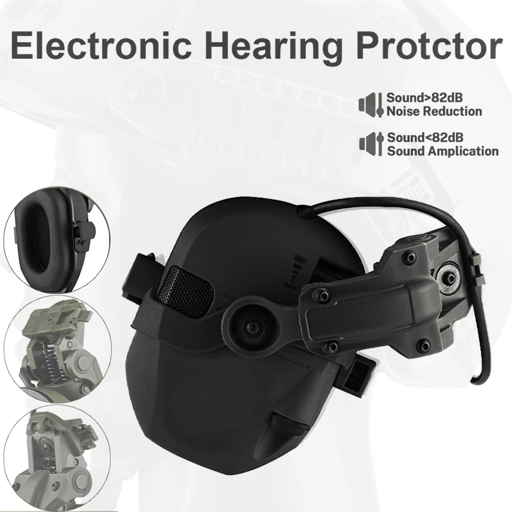 

Electronic Shooting Active Noise Reduction Ear Protection Professional Tactical Earmuffs Hearing Protection for Hunting