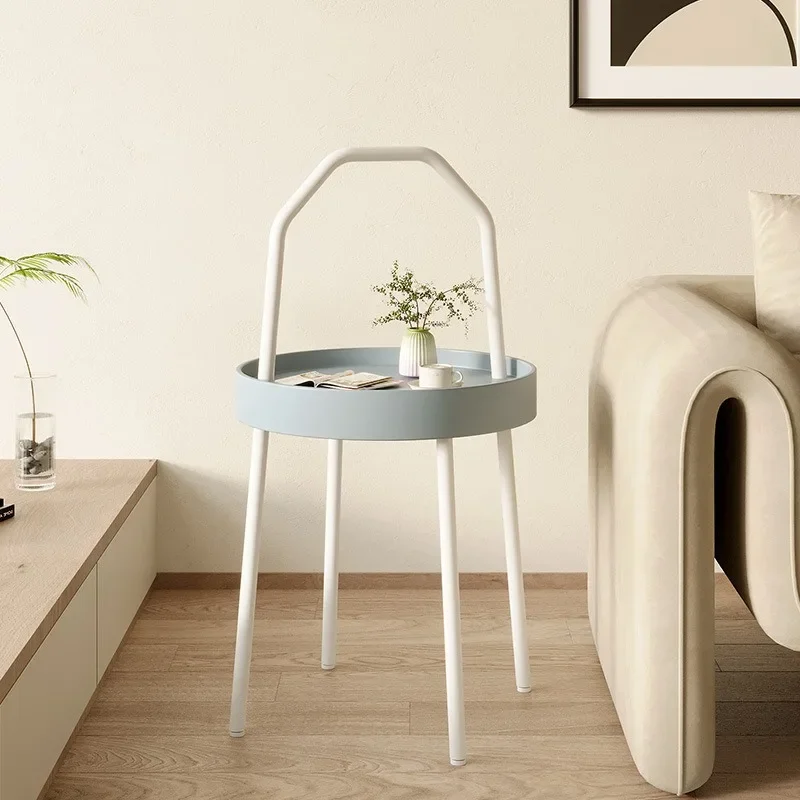 Simple Modern Living Room Small Coffee Tables Portable Nordic Luxury Aesthetic Creative Metal Skeleton Coffee Tables Furniture