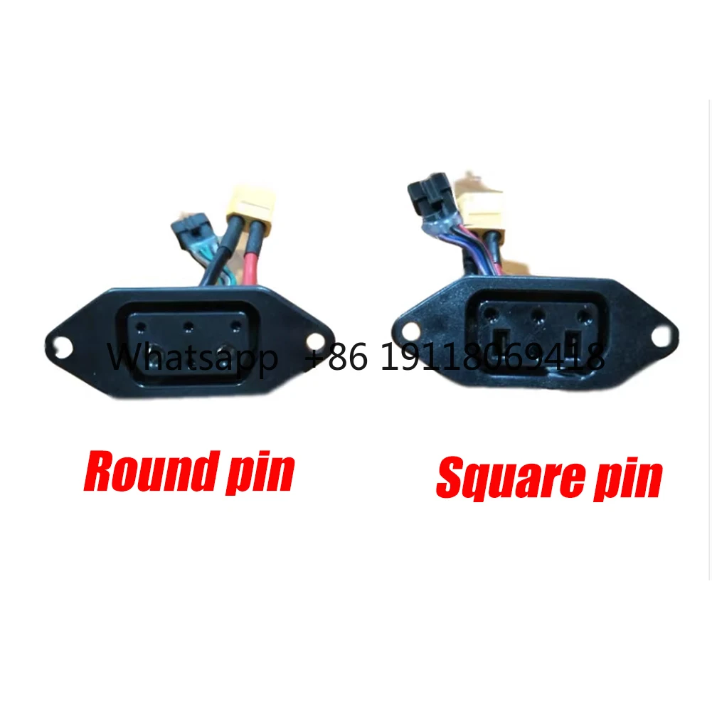 Für Super Soco TC TS TSX CU DU RU Lithium-Batterie Stecker Ladegerät Buchse Linie Rund Linie Quadrat