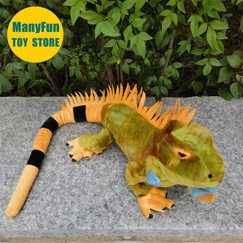Peluche de Iguana Marina Realista, Reptil de Peluche, Iguana Verde Realista, Muñeco de Simulación de Lagarto para Coleccionistas