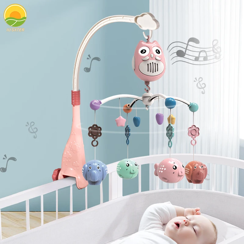 

Baby Crib Music Mobile Bed Bell 0-12 Months Toddler Sensory Game Education Kids Owl Sound Rotate Cot Rattles For Newborn Gifts