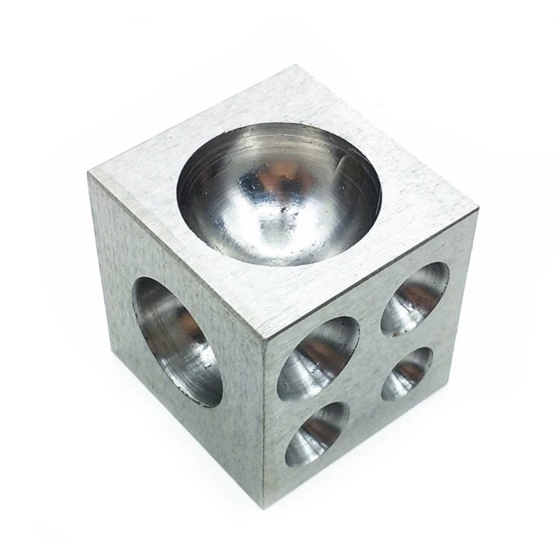 Steel Dapping Doming Block Jewelry Making Steel Dapping Cube Doming Dropshipping