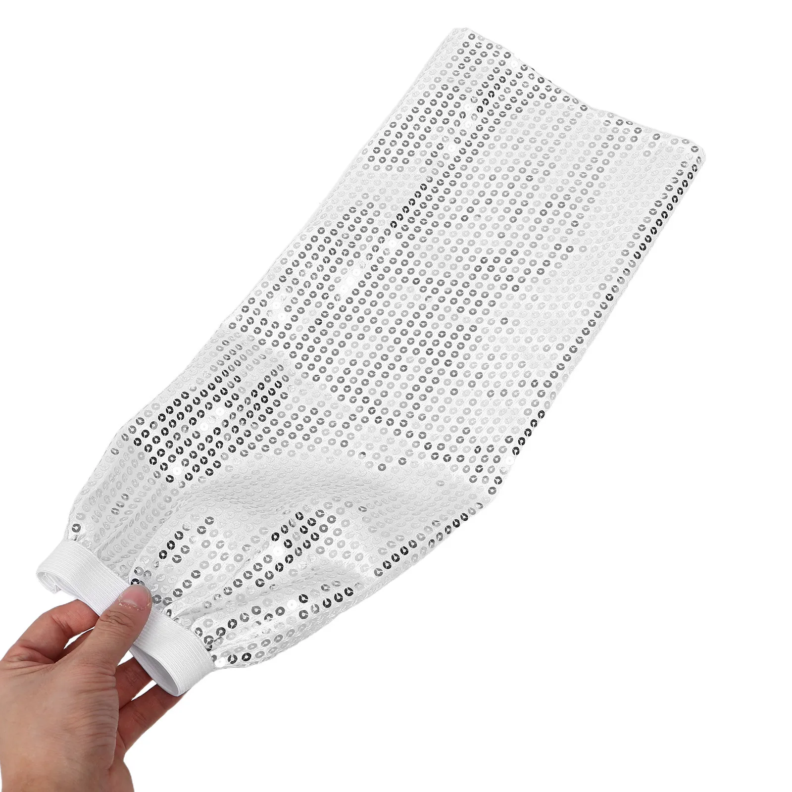 

1Pair Leg Sleeves Long Elastic Sequin Embellishment Warmers for Performers Theatrical Dancewear Party Outfit