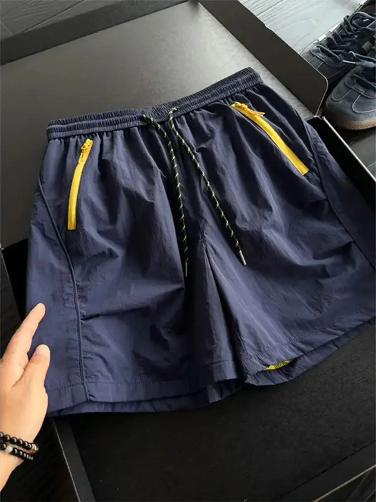 Lightweight Quick Dry Basketball Shorts Men's Summer Thin Training Fitness Running Exercise Pants Straight Leg Casual Shorts