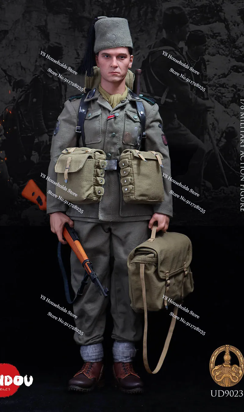 UJINDOU UD9023 1/6 Camfoulage Military Cloth Male Action Figure Balkans Campaign 1944 Original Delicate 12" Full Set Soldier