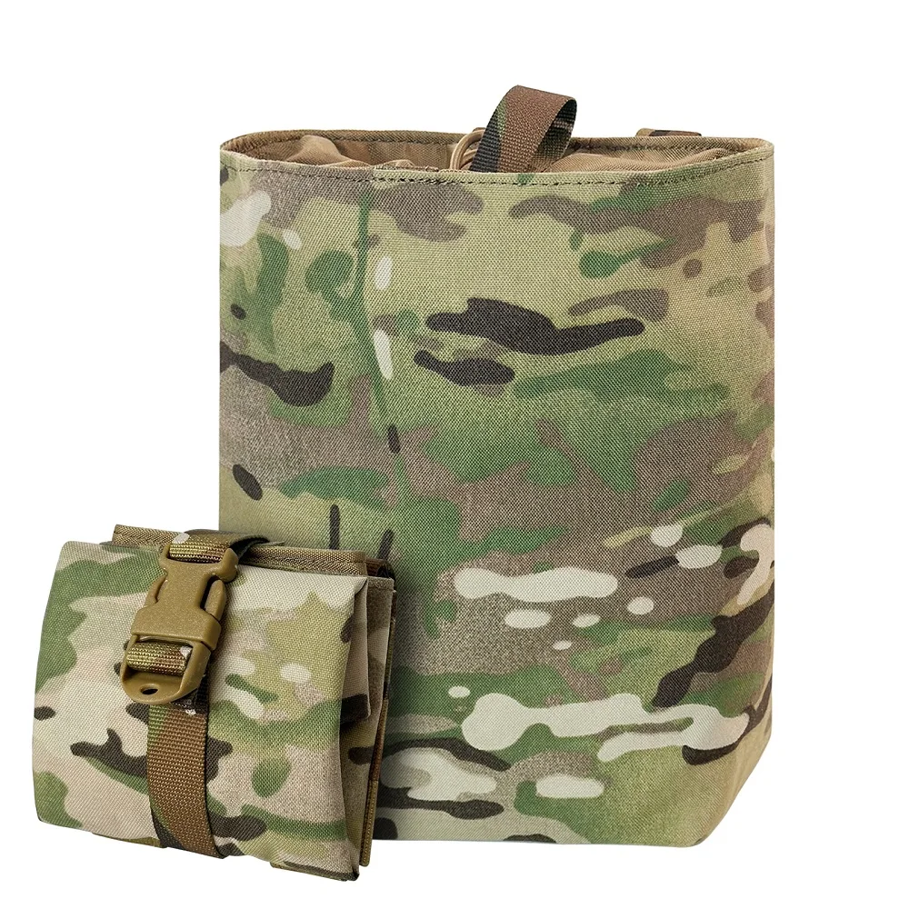 UNINOTAC 500D Nylon Outdoor  Pouch Foldable airsoft  Hunting Recycling Bag Molle Webbing Extra Storage for Outdoor Bag