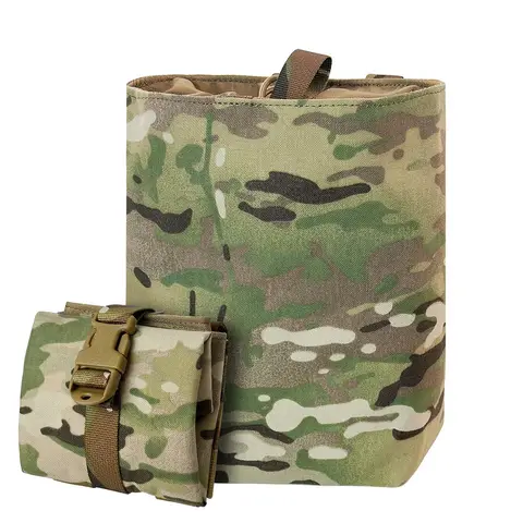 UNINOTAC 500D 나일론 야외 파우치, 접이식 에어소프트 사냥 재활용 가방, 몰리 웨빙, 야외 가방용 추가 보관