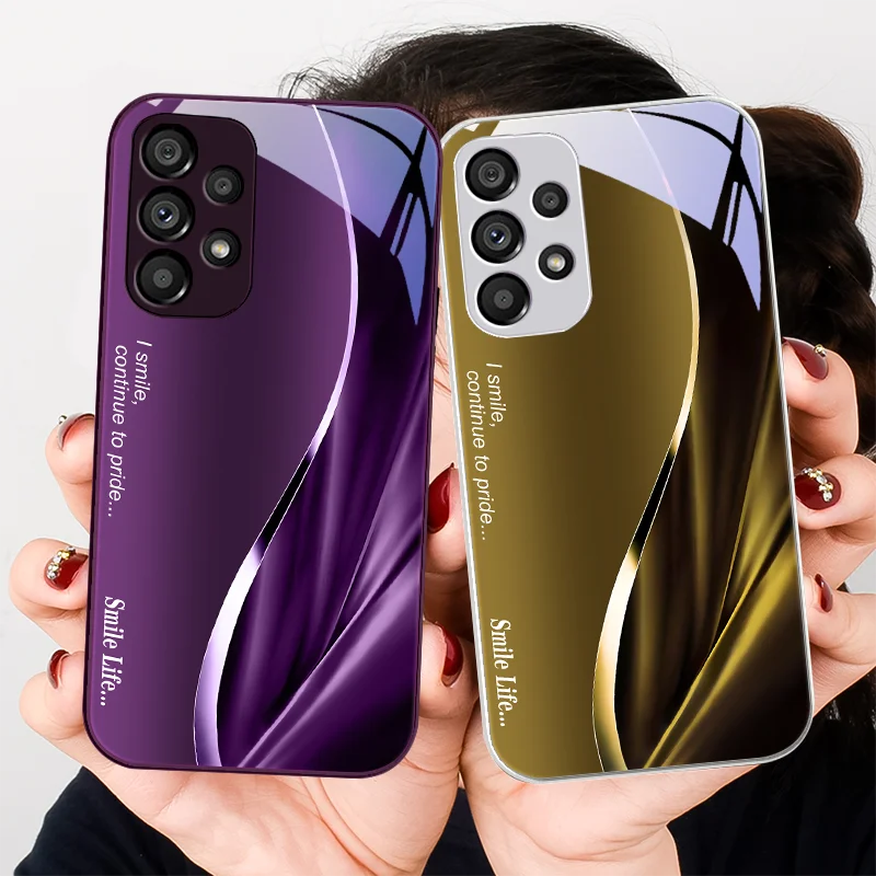 Continue Bean Green For Samsung Galaxy Note 8 9 S10 Plus S20 S21 FE S23 Ultra A70 72 73 50 51 52 53 Tempered Glass Phone Case