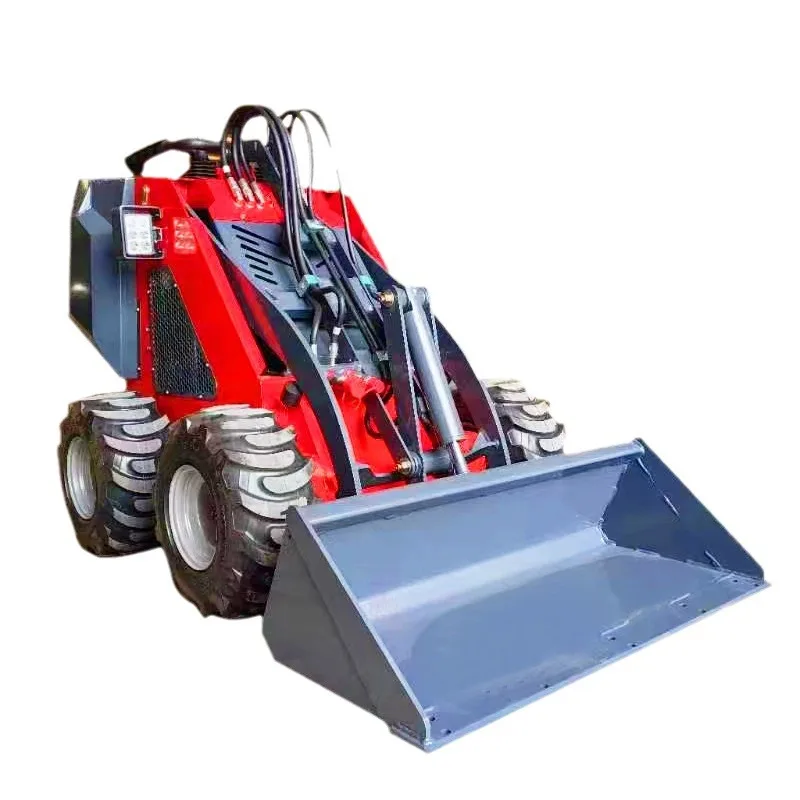 Small wheel slip loading, elevator access electric forklift farm multi-functional mini loader