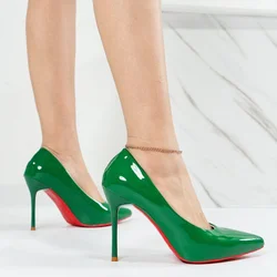 Letnie obuwie damskie Stripper Stilito Shoes for Women 2024 Green Sexy Super High Heel Quality Non Slip Casual Shoe on A Offer