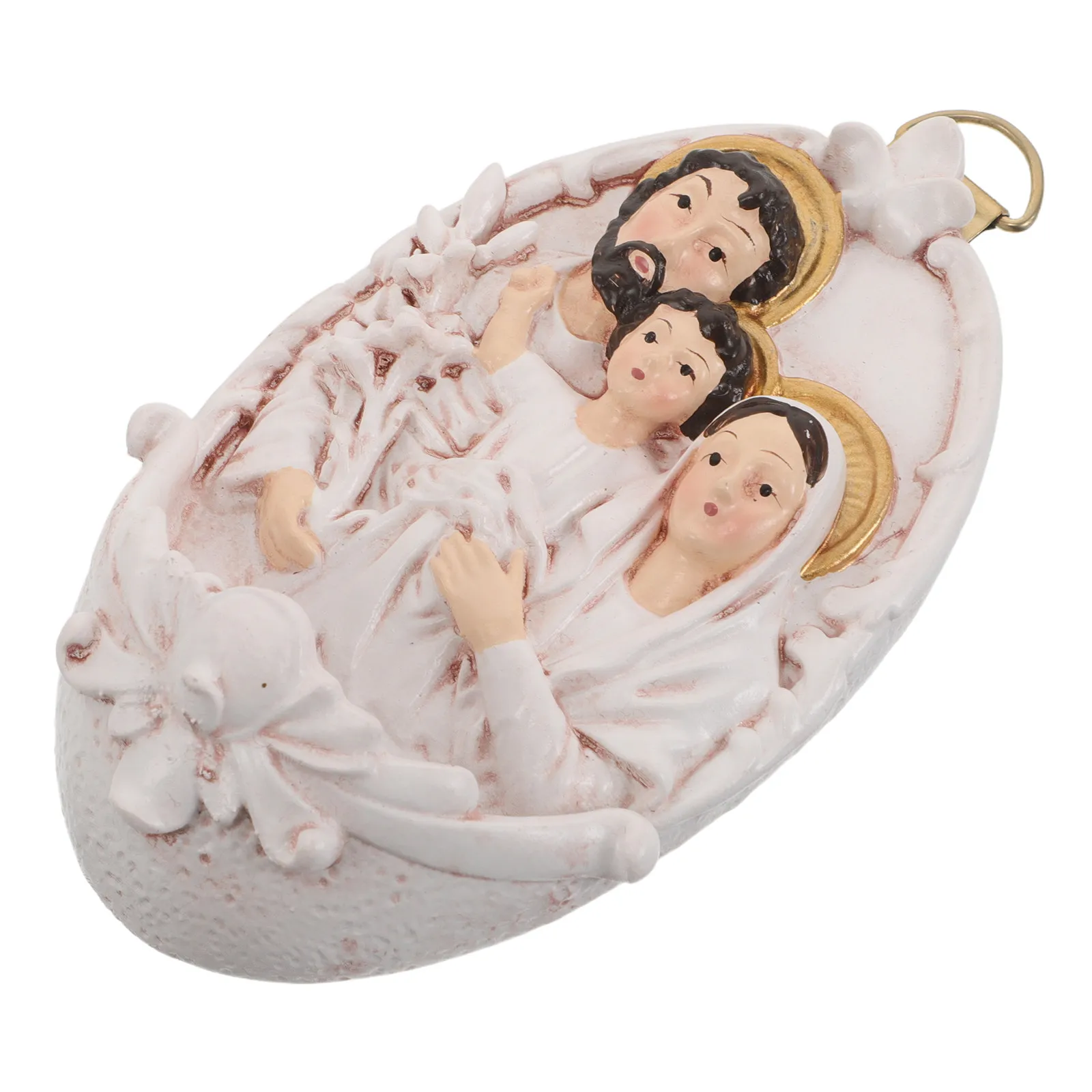 Holy Water Font 5 Inch Resin Catholic Wall Holder Blessed Holy Water Container Entrance Baptism Confirmation Easter Decorations