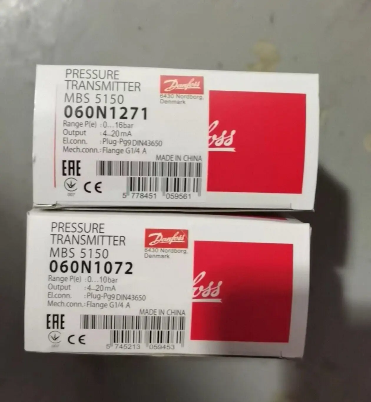 Model 060N1271 New Danfoss Pressure Sensor MBin stock