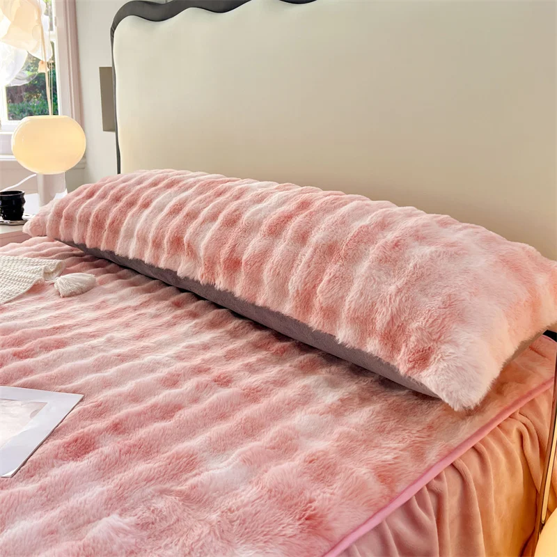 Long Plush Pillow Case Warm Velvet Bedding Body Pillowcase Home Decor Large Couple Pillow Cover 120/150/180cm