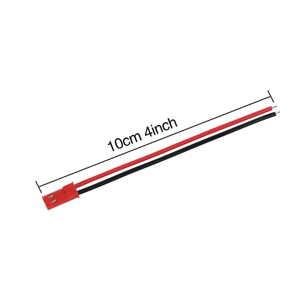 10/20 Pairs 22 AWG JST موصل قابس 2 دبوس 100 مللي متر الذكور والإناث موصل قابس سلك كابل ل LED شريط مصابيح RC اللعب البطارية