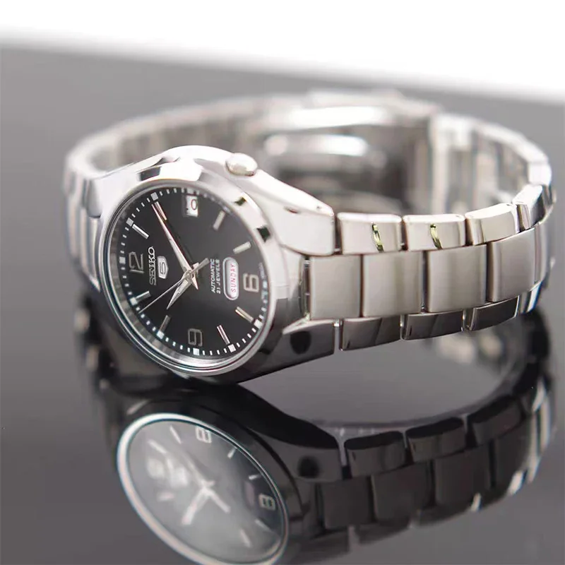 SEIKO 5 Original Men\'s Watch Simple Fashion Luminous Weekly Calendar Waterproof Business Automatic Mechanical SNK623