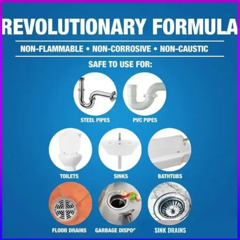 Sink & Drain Cleaner Sink Drain Bottled Powerful Cleaner Closestool Toilet Kitchen Deodorization Clogging Sewer Agent Pipe