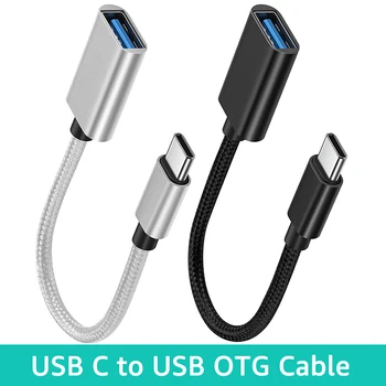 OTG C타입 케이블 어댑터, USB-C타입 어댑터 커넥터, 샤오미 삼성 S20 화웨이 OTG 데이터 케이블 컨버터, 맥북 프로용 