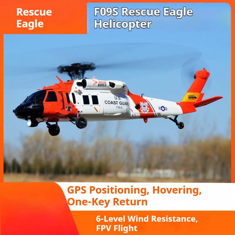 

Yuxiang F09-S Smart GPS RC Вертолет UH60 Black Hawk — обратный полет с одной клавишей, оптическое позиционирование потока, автоматическое возвращение