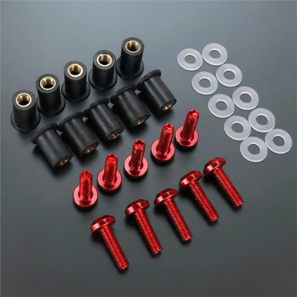 For Honda VFR750 VFR800 VFR1200 VFR1200F VFR 750 800 1200 1200F Fastener Nuts Windscreen Windshield Screw Mounting Bolts Kit
