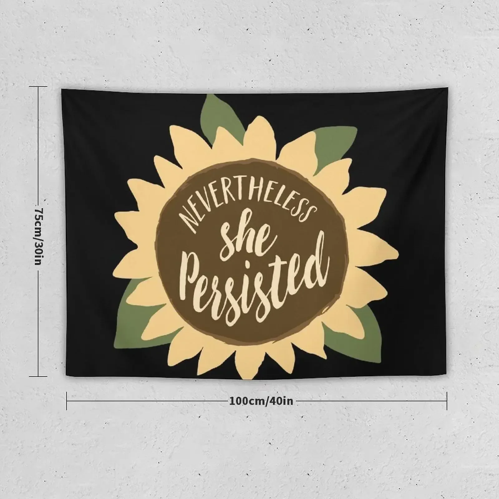 Nevertheless She Persisted Tapestry For Bedroom Home Decorations Aesthetic Tapestry