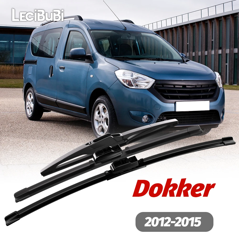 

1set Front & Rear Windshield Wiper Blades Windscreen Wipers For Dacia Dokker 2012-2015 2013 2014 Accessories