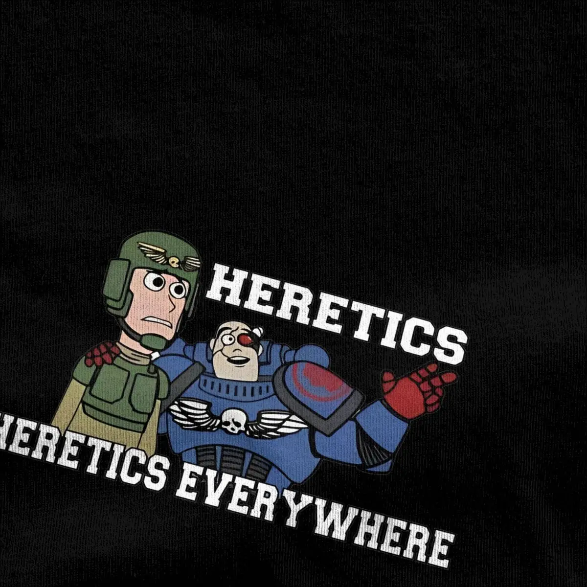 Heretics Everywhere T Shirt Summer W-Warhammer 40k Vintage T-Shirts Pure Cotton Harajuku Tee Shirt